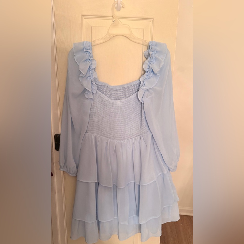 Byinns — Blue Ruffle Dress - Picture 4 of 4